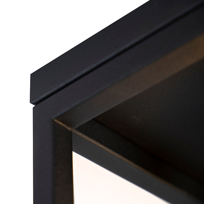 QAZQA Industriële plafondlamp zwart staal - Cage