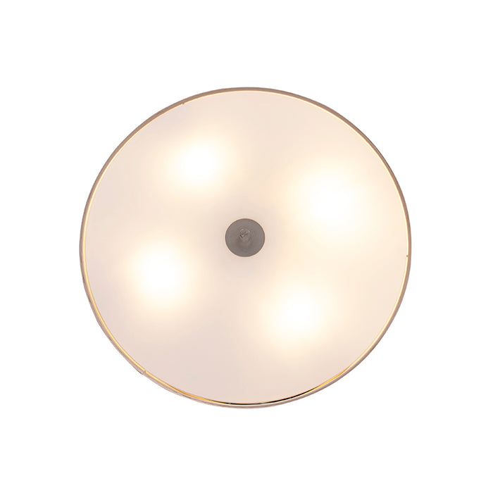 QAZQA Landelijke plafondlamp beige 50 cm - Drum