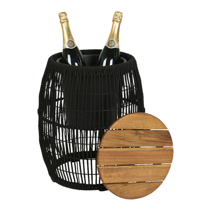 Outdoor living by Decoris Seville Bijzettafel - Zwart