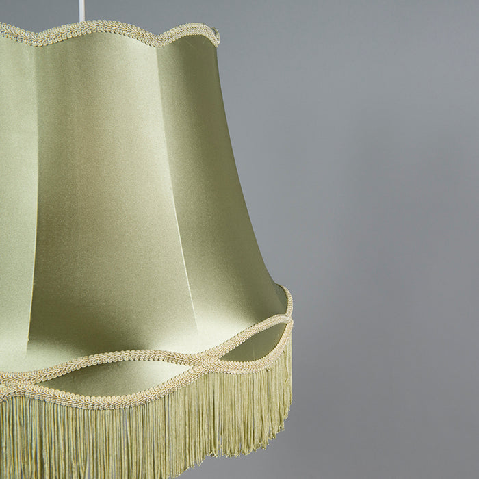 QAZQA Retro hanglamp groen 45 cm - Granny