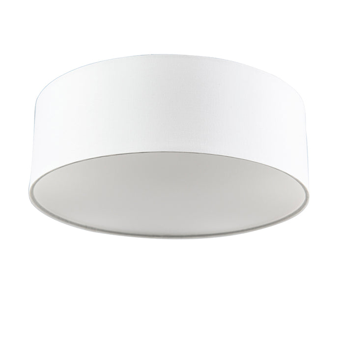 QAZQA Plafondlamp wit 30 cm incl. LED - Drum LED