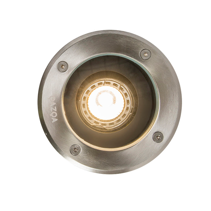 QAZQA Set van 5 buiten grondspots RVS IP65 - Delux