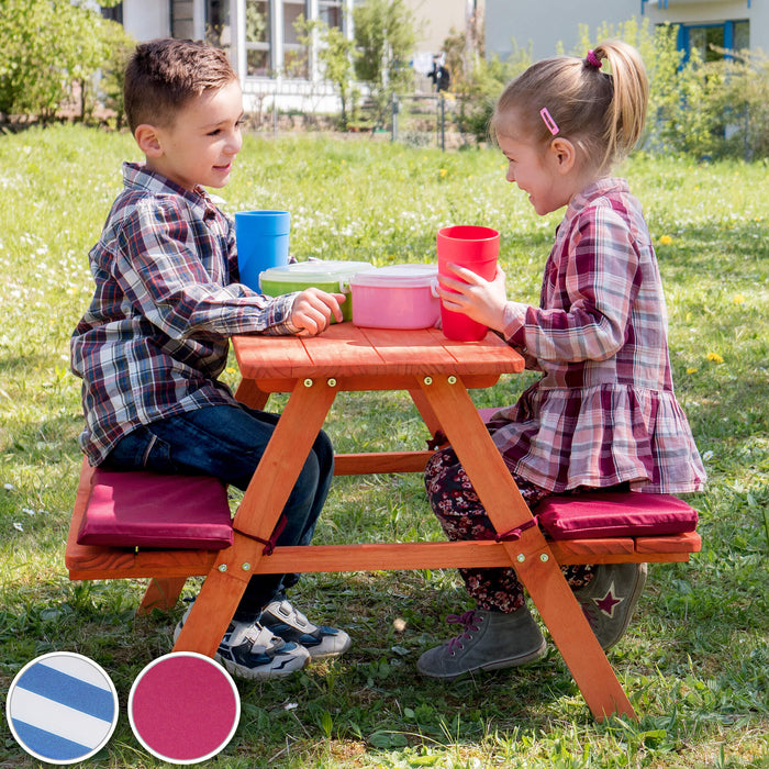tectake Kinderpicknicktafel met kussens