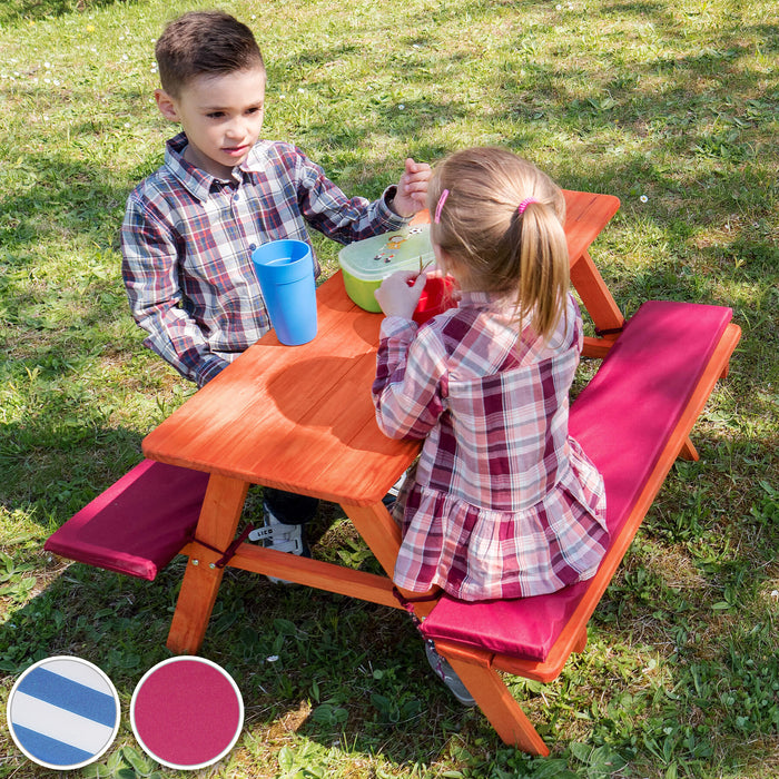 tectake Kinderpicknicktafel met kussens