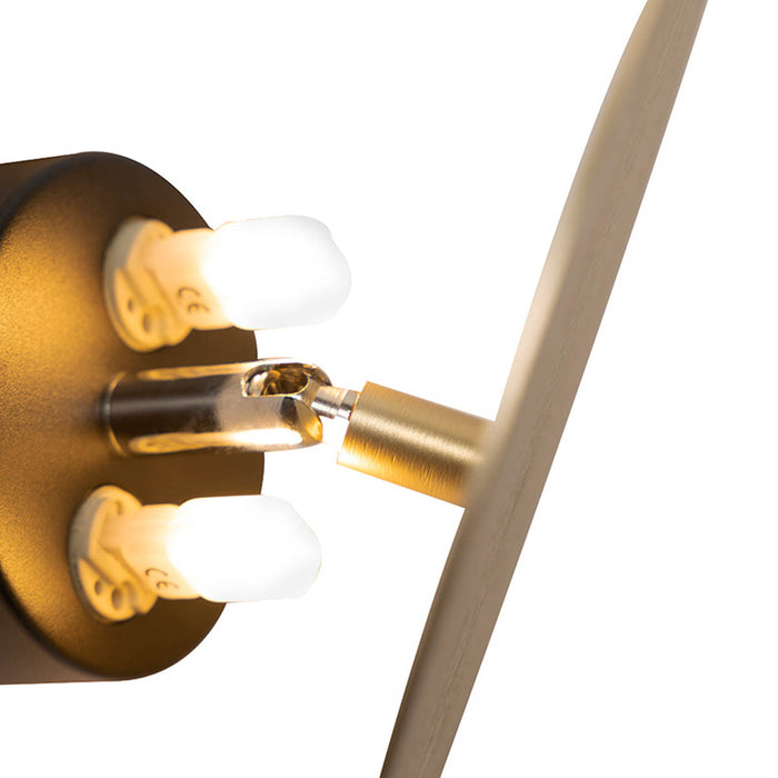 QAZQA Design wandlamp goud kantelbaar - Pulley