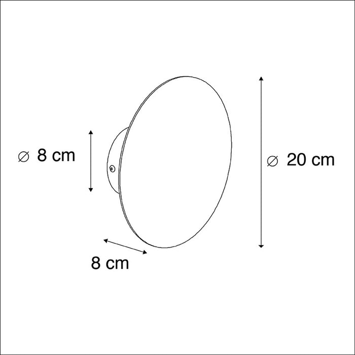 QAZQA Design wandlamp goud kantelbaar - Pulley