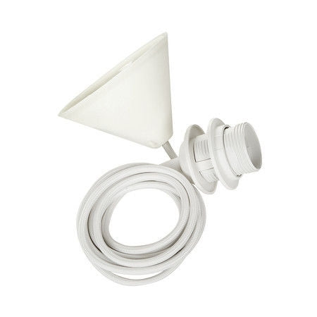 Bomerango Wall Original houten muurlamp met koordset wit - Small