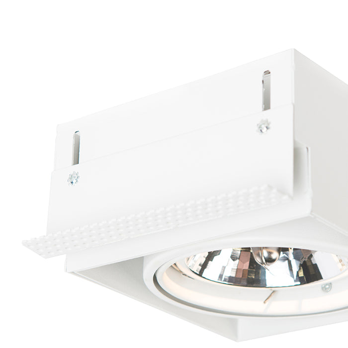 QAZQA Inbouwspot wit AR111 draai- en kantelbaar trimless - Oneon