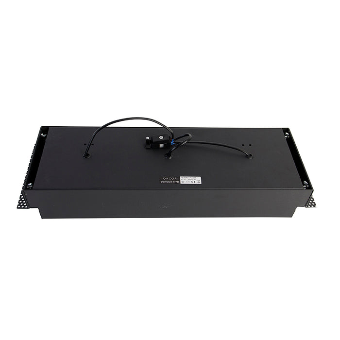 QAZQA Inbouwspot zwart AR111 trimless 3-lichts - Oneon