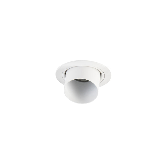 QAZQA Moderne inbouwspot wit rond kantelbaar - Installa