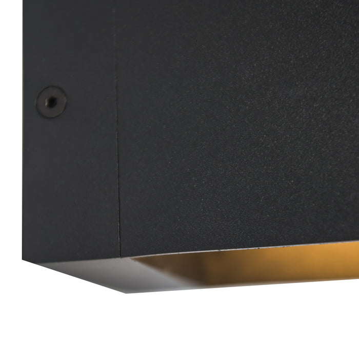 QAZQA Moderne wandlamp zwart met lichteffect - Transfer