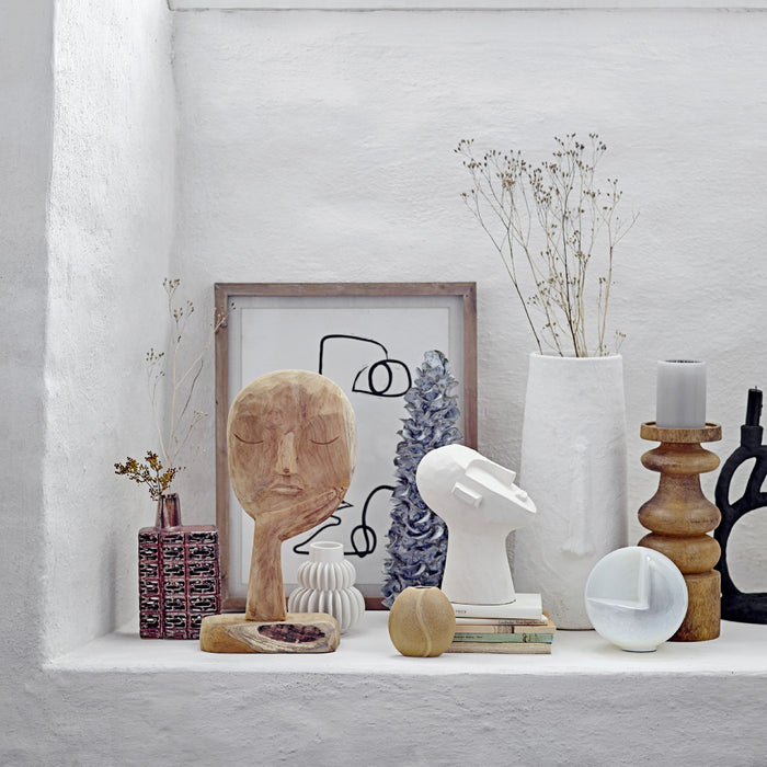 Bloomingville Witte Vaas Keramiek