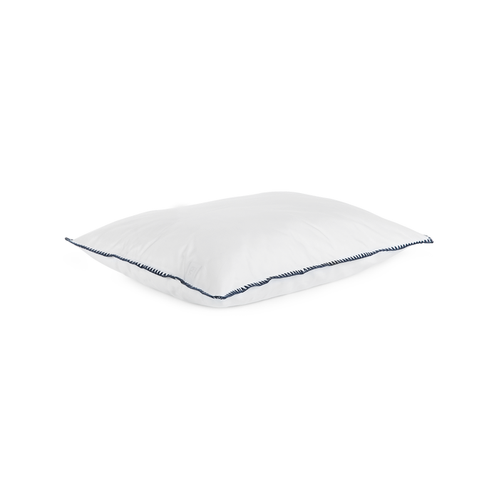 Van Morgen Overtrekset percal katoen blue stitches 260 x 220 cm