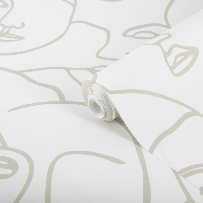 vtwonen - Fotobehang - Faces - 150x280 cm