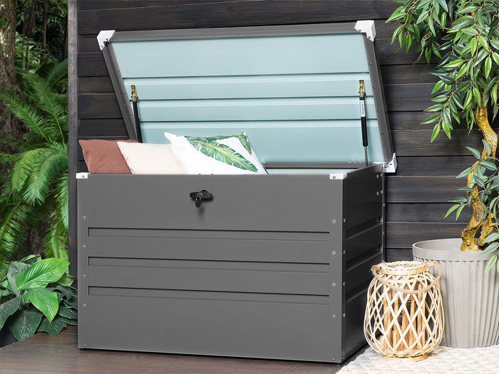 Beliani - CEBROSA S - Kussenbox - Grijs - Staal