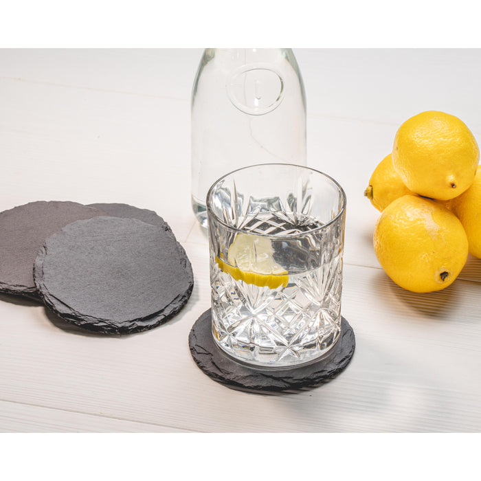 Jay Hill Onderzetters Leisteen - ø 10 cm - 4 Stuks