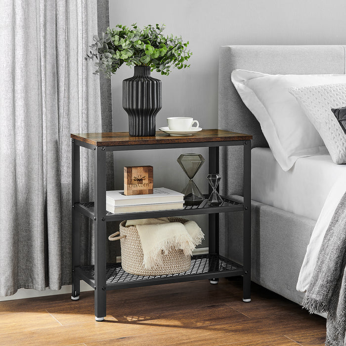 O'DADDY® Wandtafel - Sidetable Industrieel - Dressoir 60x30x60 - bruin