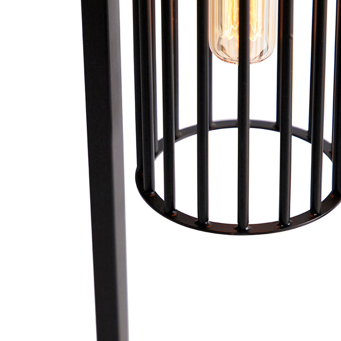 QAZQA Moderne tafellamp zwart - Balenco Wazo