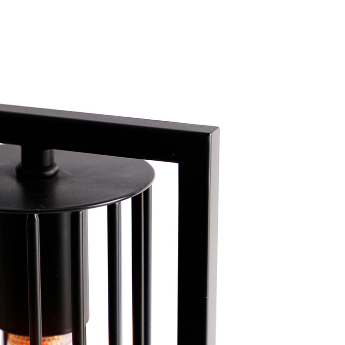 QAZQA Moderne tafellamp zwart - Balenco Wazo