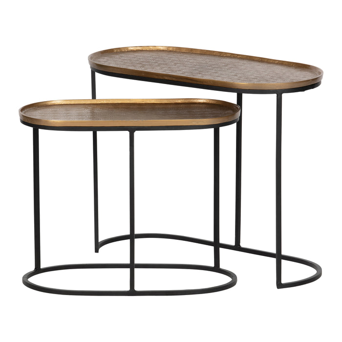 WOOOD Embrace Bijzettafel Set van 2