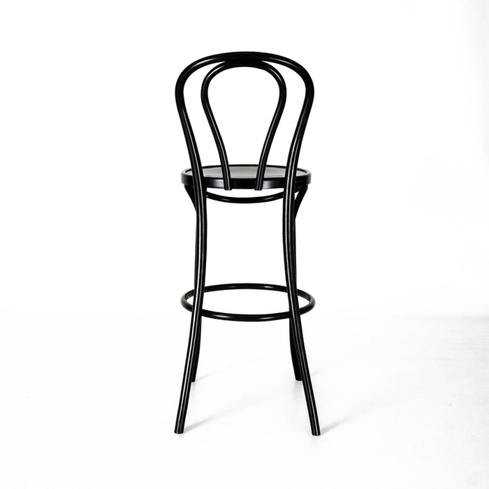 Fameg Vienna Thonet No. 18 houten barkruk zwart gebeitst - 75 cm