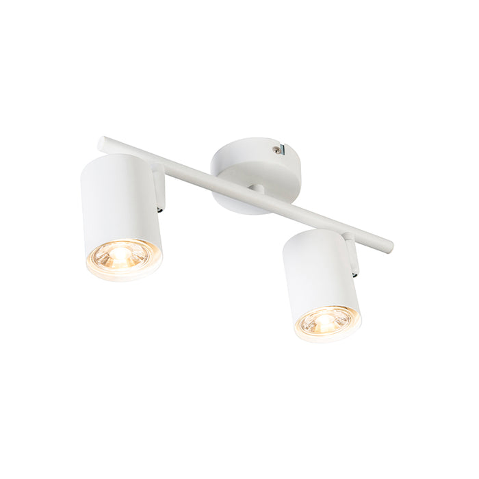 QAZQA Moderne spot wit 2-lichts kantelbaar - Jeana