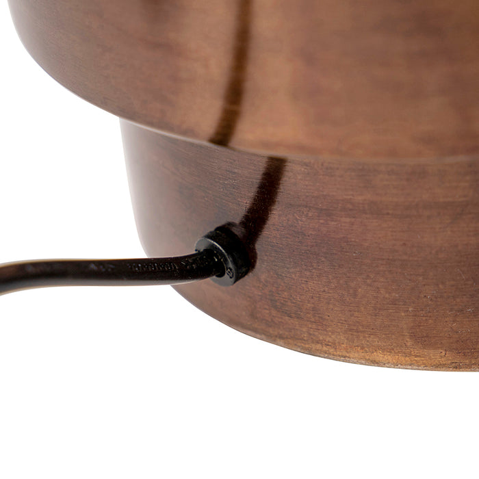 QAZQA Tafellamp brons met velours vlinder kap 50 cm - Bruut