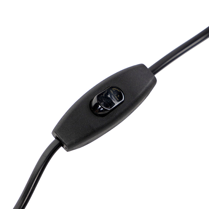 QAZQA Tafellamp brons met velours vlinder kap 50 cm - Bruut