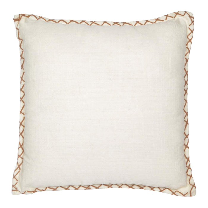 Kave Home Asiatu Kussenhoes 45 x 45 cm - Wit