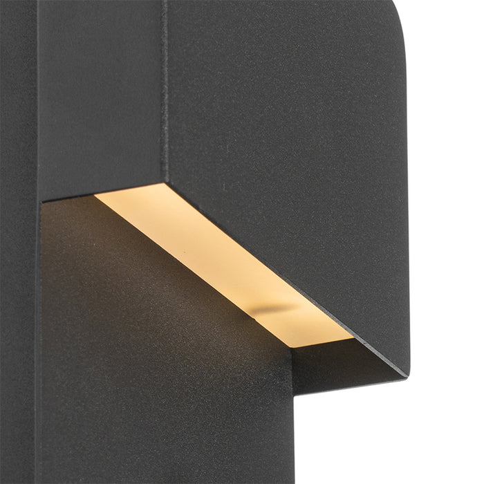 QAZQA Wandlamp zwart incl. LED met USB en leeslamp met schakelaar -