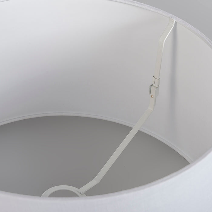 QAZQA Moderne hanglamp brons met kap 45 cm zwart - Combi 1