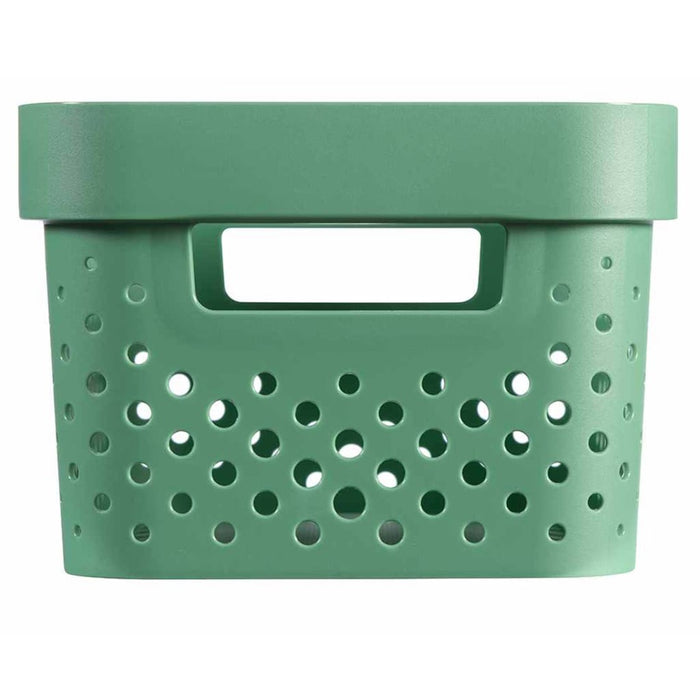 Curver Opbergboxen 4 st Infinity met deksel 4,5 L + 11 L groen