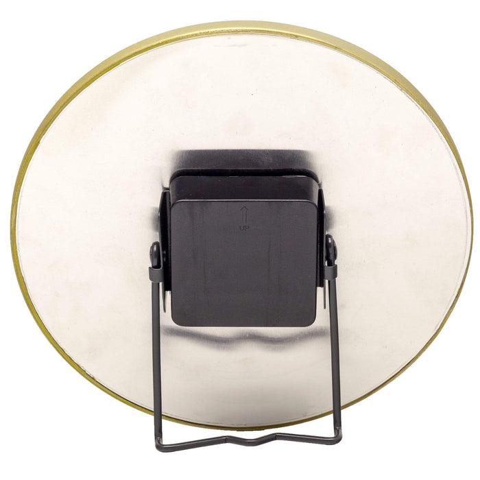 NeXtime - NeXtime - Stille Tafelklok -  20cm - Glas | Metaal - Zwart -