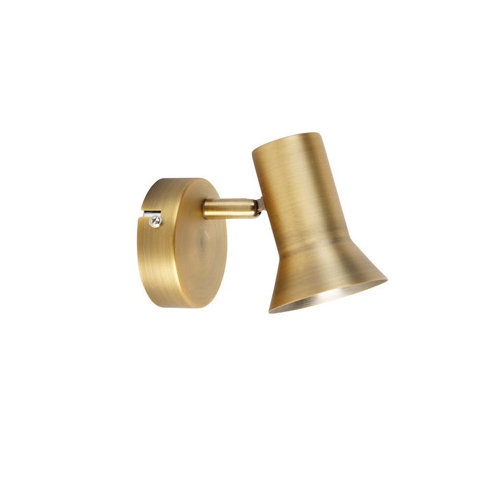 QAZQA Plafond- en wandspot brons draai- en kantelbaar - Karin 1