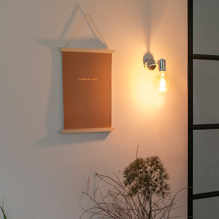 QAZQA Moderne wandlamp chroom kantelbaar - Facil