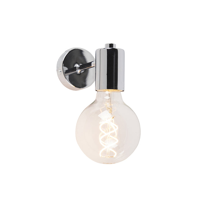 QAZQA Moderne wandlamp chroom kantelbaar - Facil