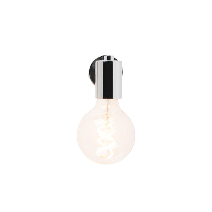 QAZQA Moderne wandlamp chroom kantelbaar - Facil