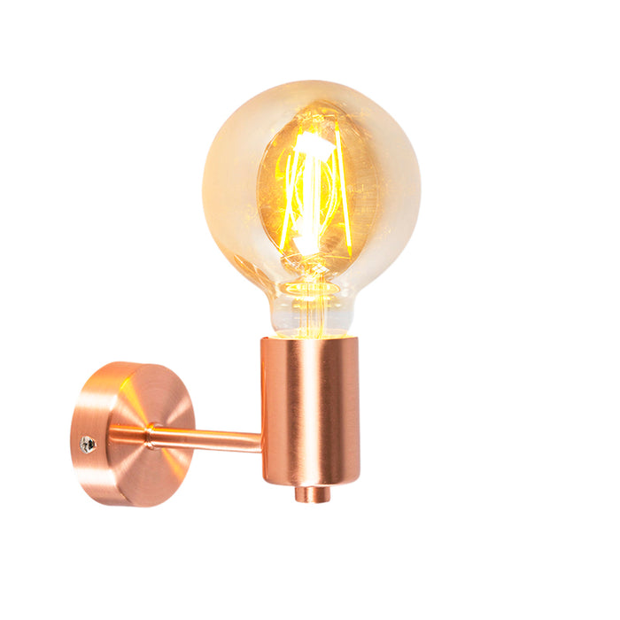 QAZQA Art deco wandlamp koper kantelbaar - Facil