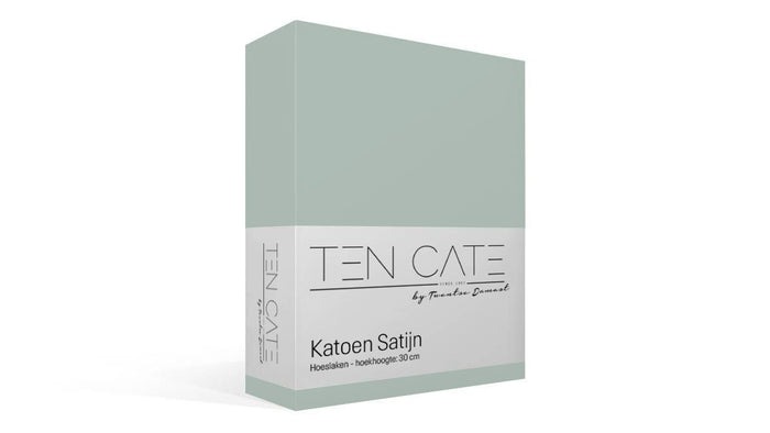 Ten Cate Katoensatijnen Hoeslaken - 140x200 - Mint
