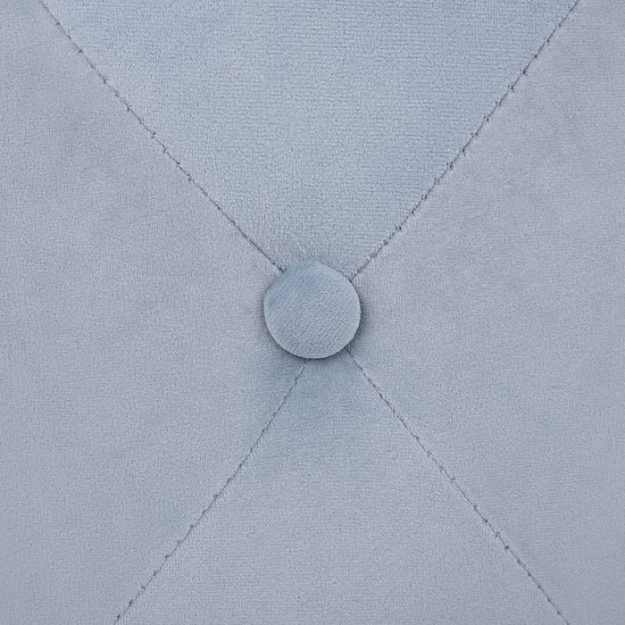 Beliani - COROLLA - Poef - Lichtgrijs - Fluweel