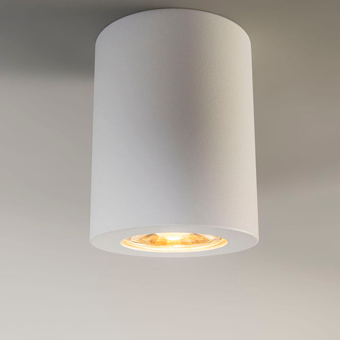 QAZQA Moderne opbouwspot wit 7,5cm GU10 50mm - Tuba