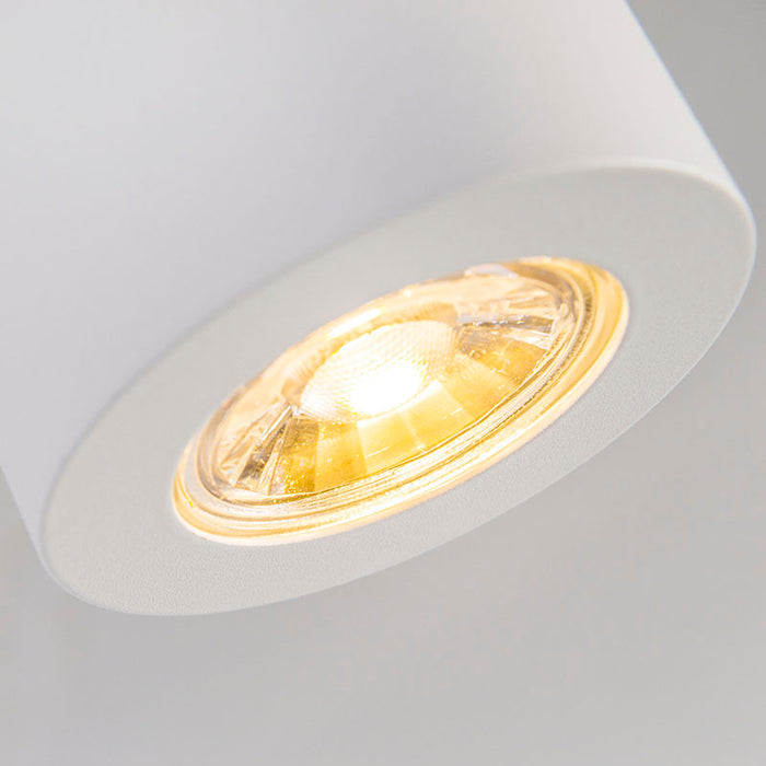 QAZQA Moderne opbouwspot wit 7,5cm GU10 50mm - Tuba