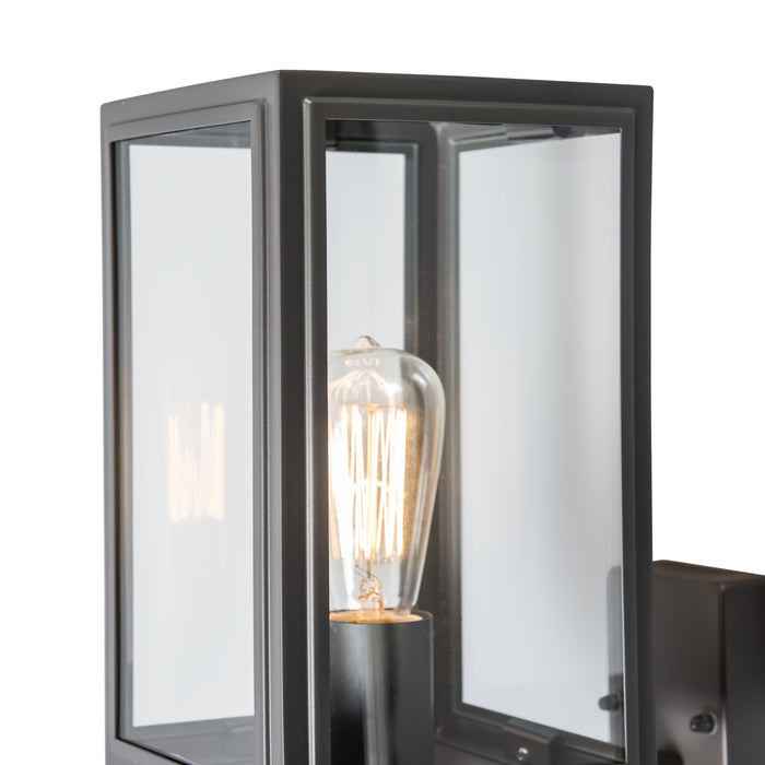 QAZQA Industriële buitenwandlamp grijs IP44 - Sutton Up