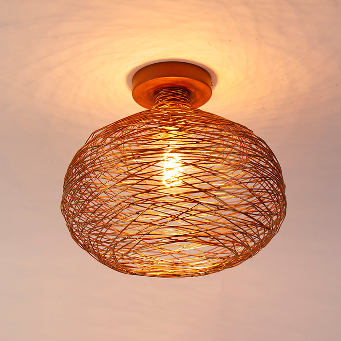 QAZQA Design plafondlamp koper - Sarella