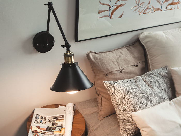 Beliani - NARVA - Wandlamp - Zwart - Metaal