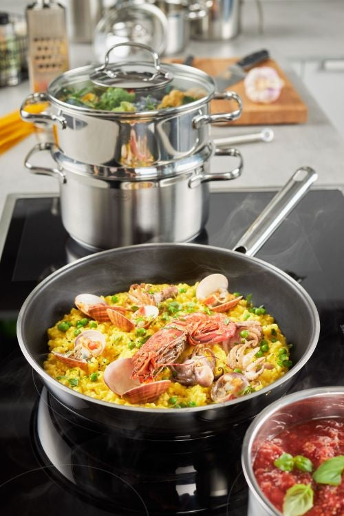 Koekenpannen, Set van 2 Stuks, 20 cm, 28 cm, RVS, ProPlex Non-Stick -