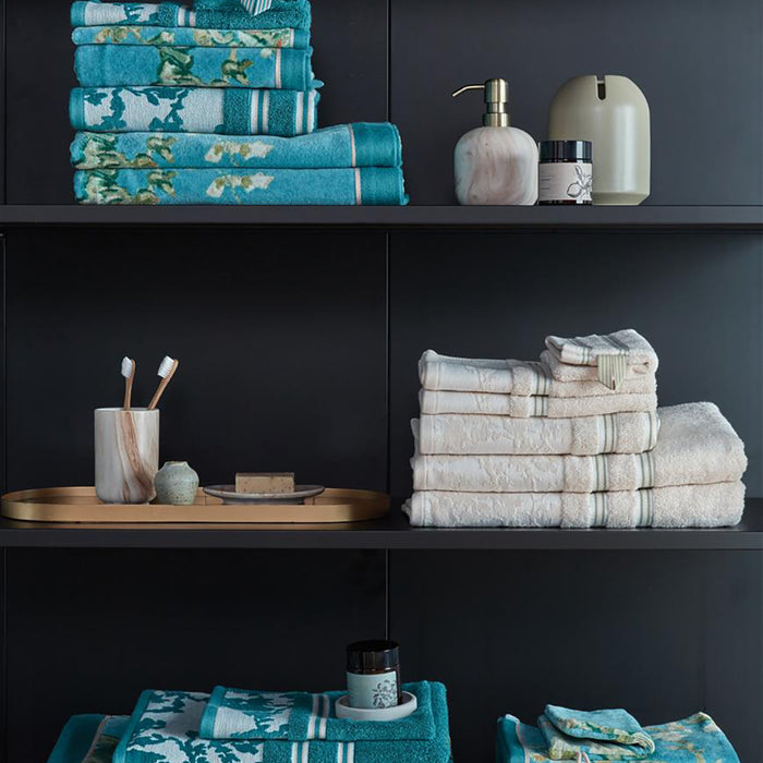 Beddinghouse x Van Gogh Museum Fleurir Handdoek 50 x 50 cm - Blauw