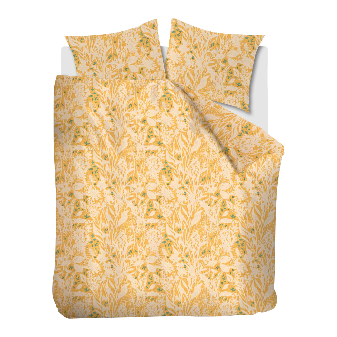 Ariadne at Home Botanical Dekbedovertrek 200 x 200/220 cm - Oker