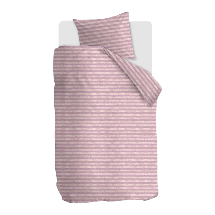 Ariadne at Home Knit Stripes Dekbedovertrek 140 x 200/220 cm - Lila