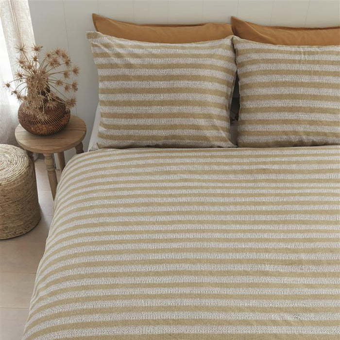 Ariadne at Home Knit Stripes Dekbedovertrek 240 x 200/220 cm - Naturel